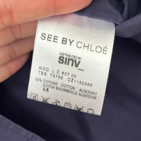 See by Chloé cotton button down shirt - Picture 4 of 4